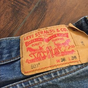 Levi 501 Jeans 36x36